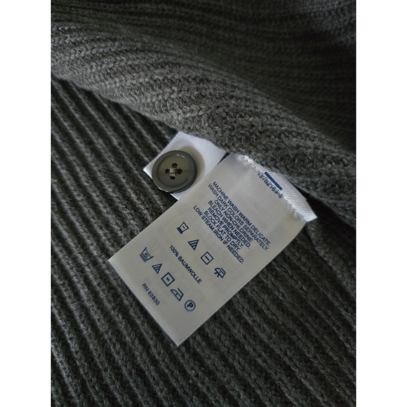 Lands End Womens Cardigan Sweater Size 2X Gray 100% Cotton with Pockets - Picture 7 of 8